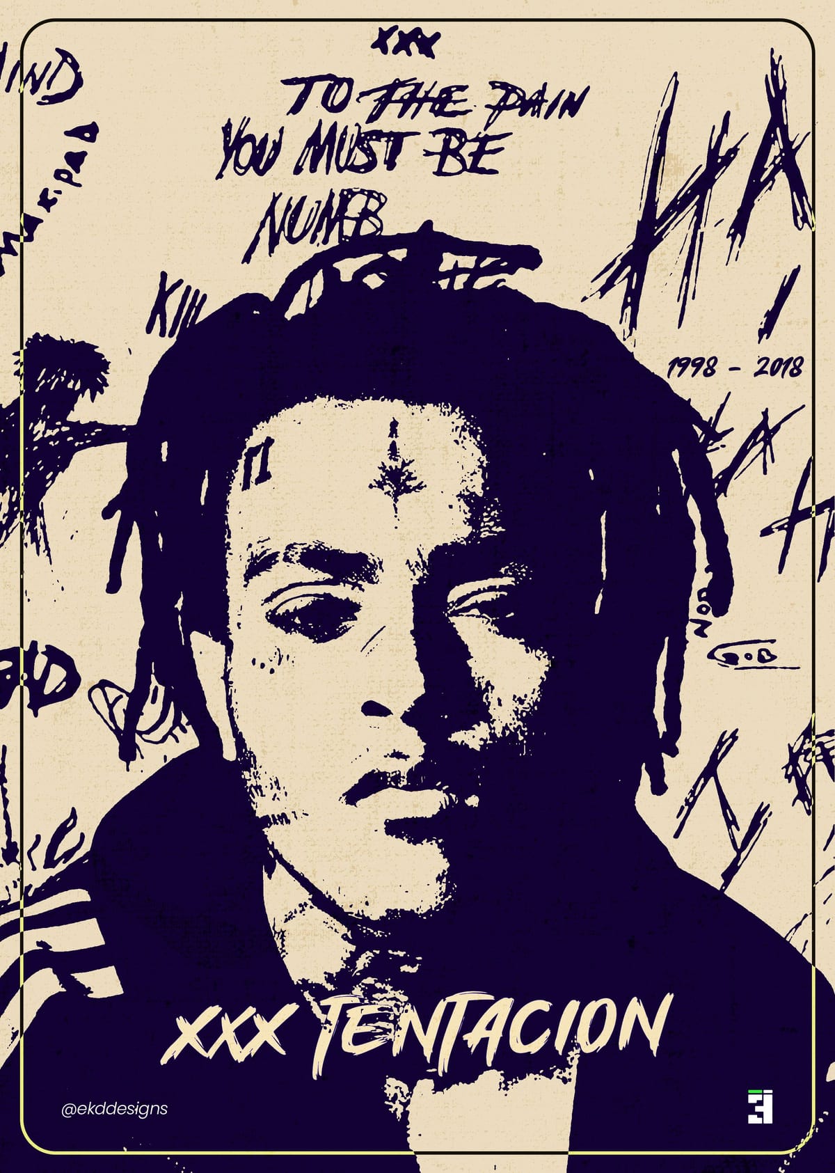 XXXTentacion Poster Design