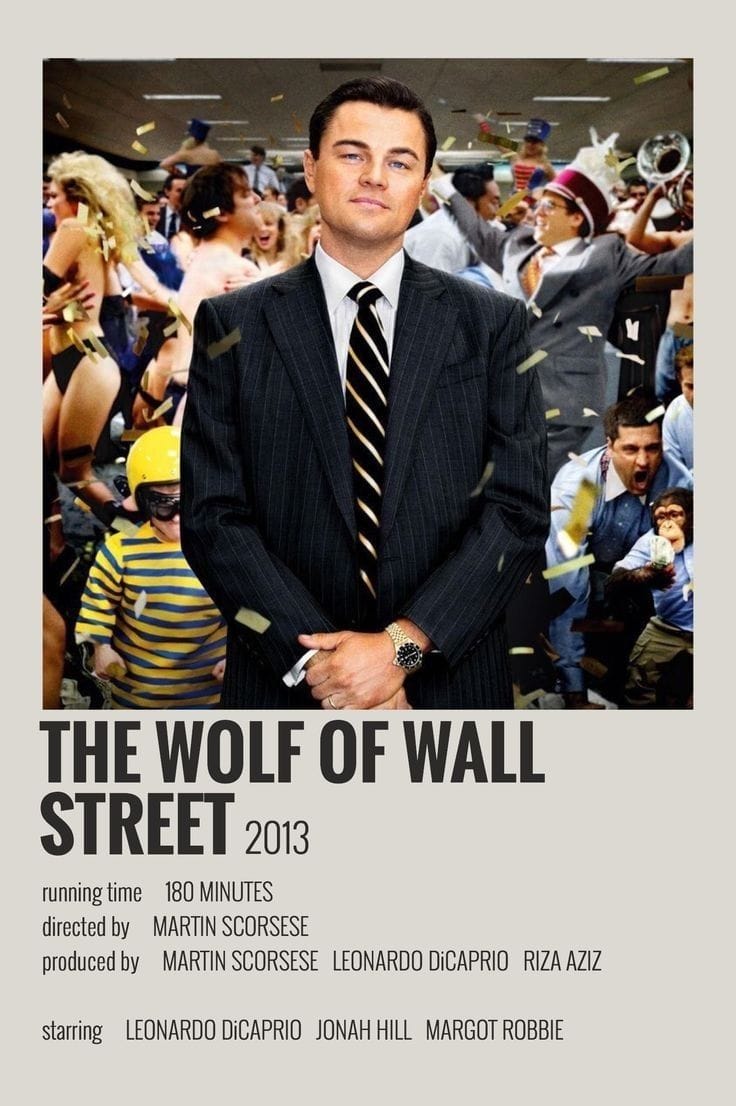 The Wolf of Wall Street poster