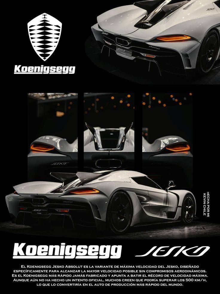 Koenigsegg Jesko poster