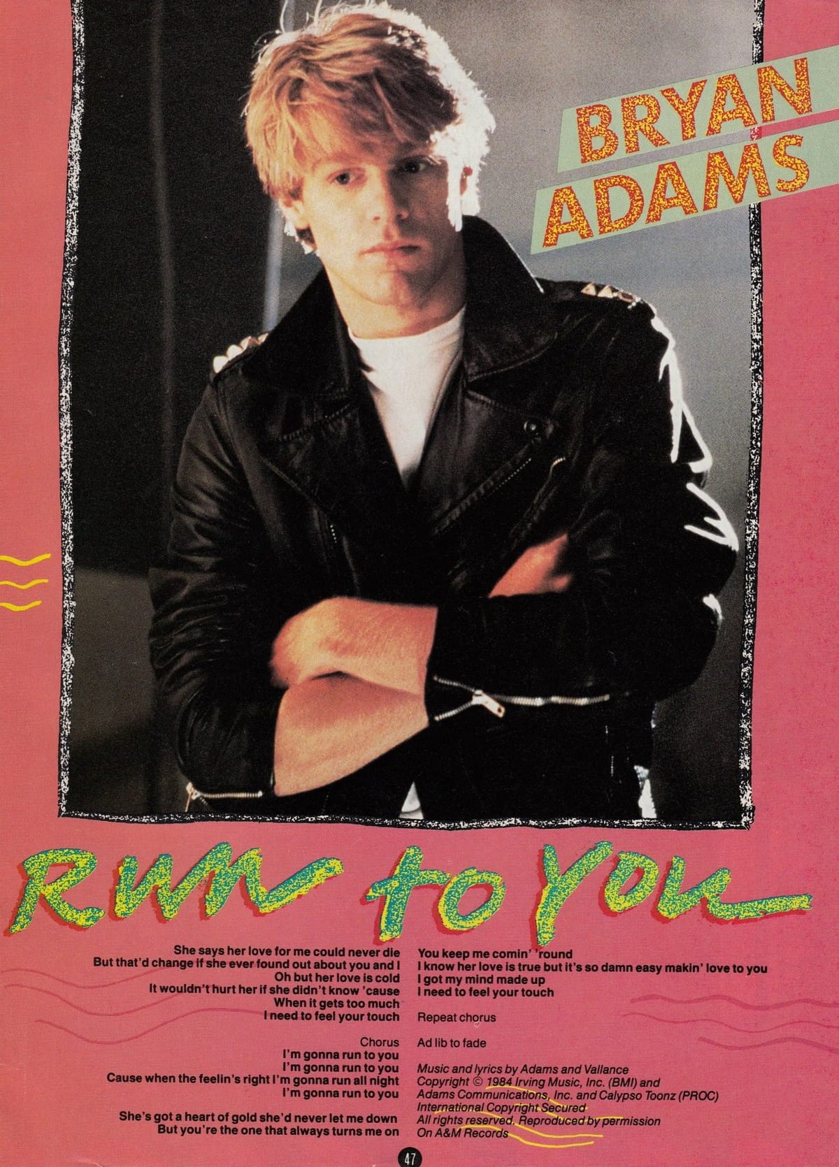 Bryan Adams poster