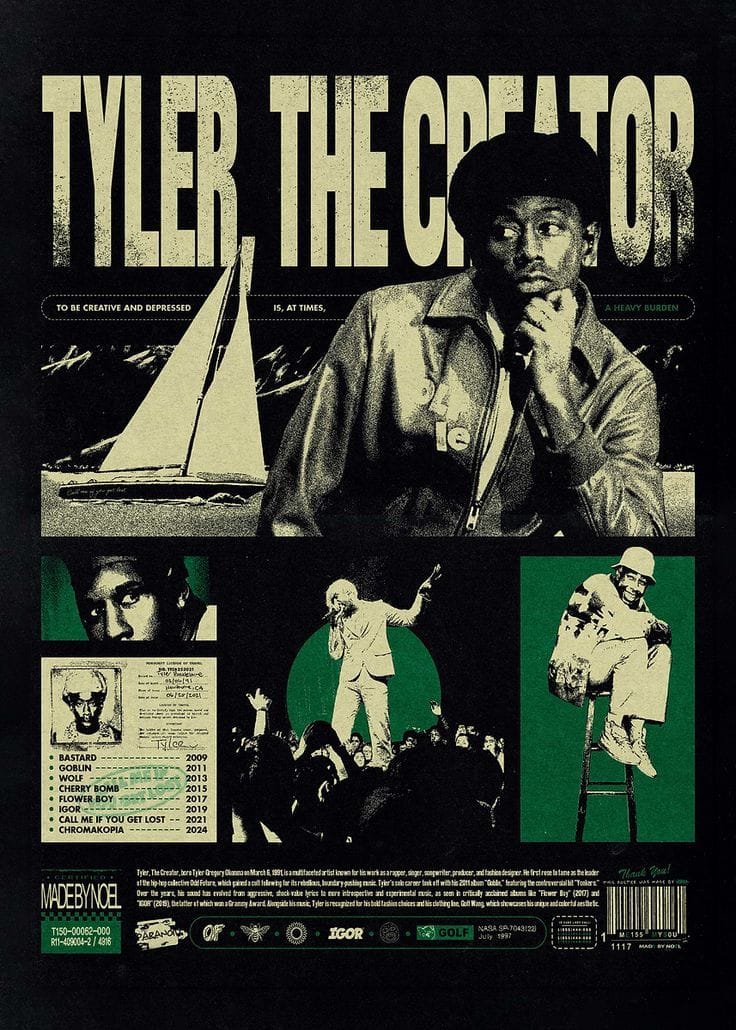 Tyler the creator - chromakopia poster