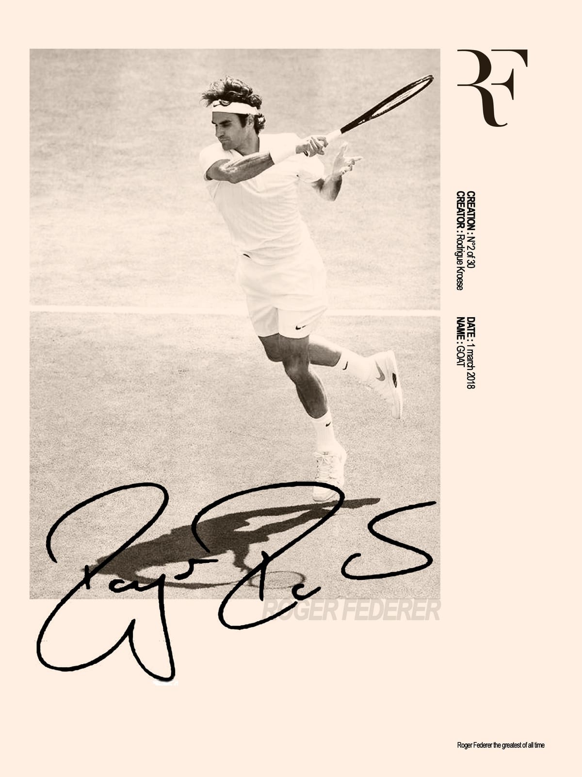 Roger Federer poster