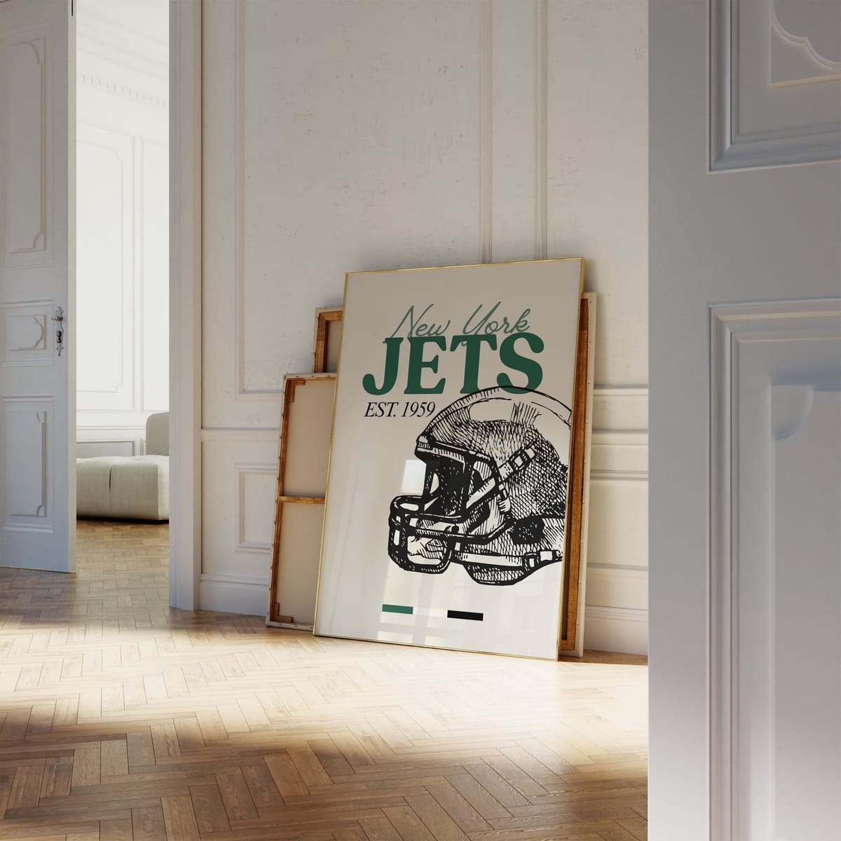 New York Jets Print, NFL American Wall Art Poster, Digital Download