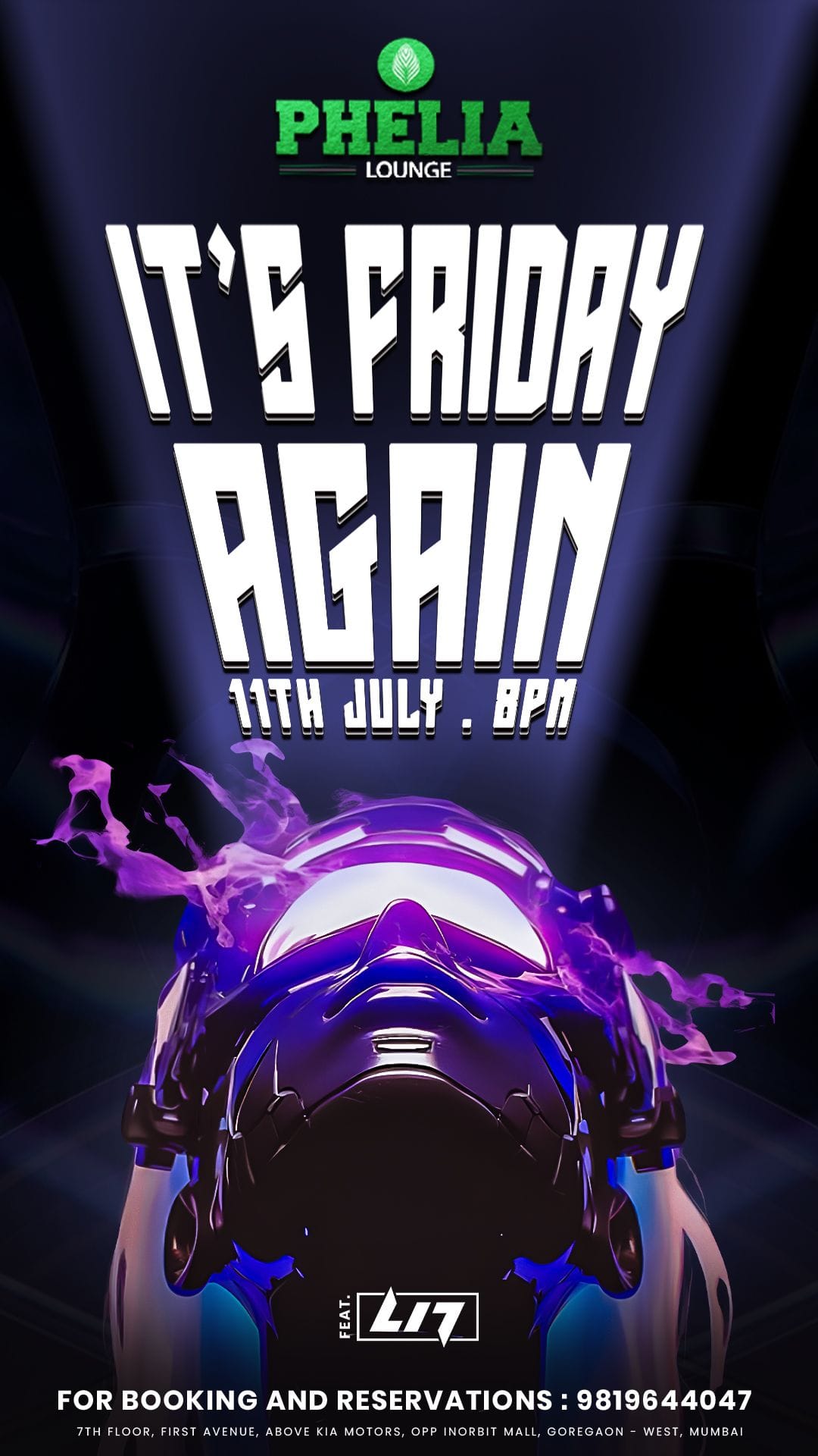 Friday Night | Event Flyer | Friday Night Party | Dj Flyer