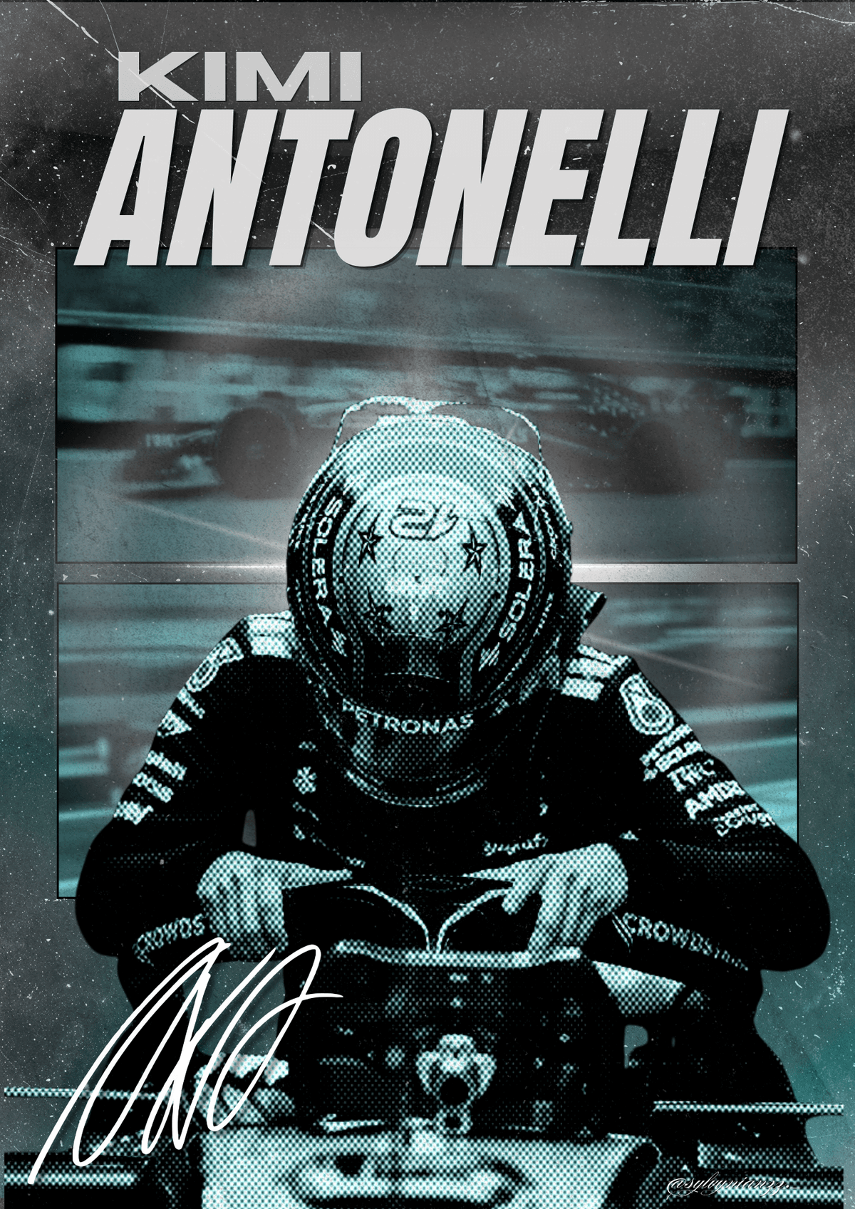 KIMI ANTONELLI GRAPHIC POSTER
