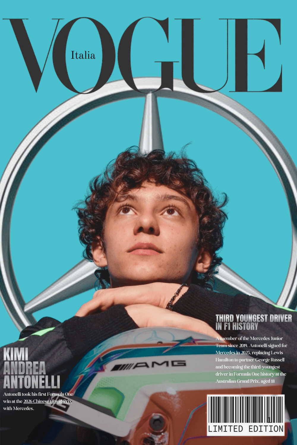 Kimi Antonelli vogue design