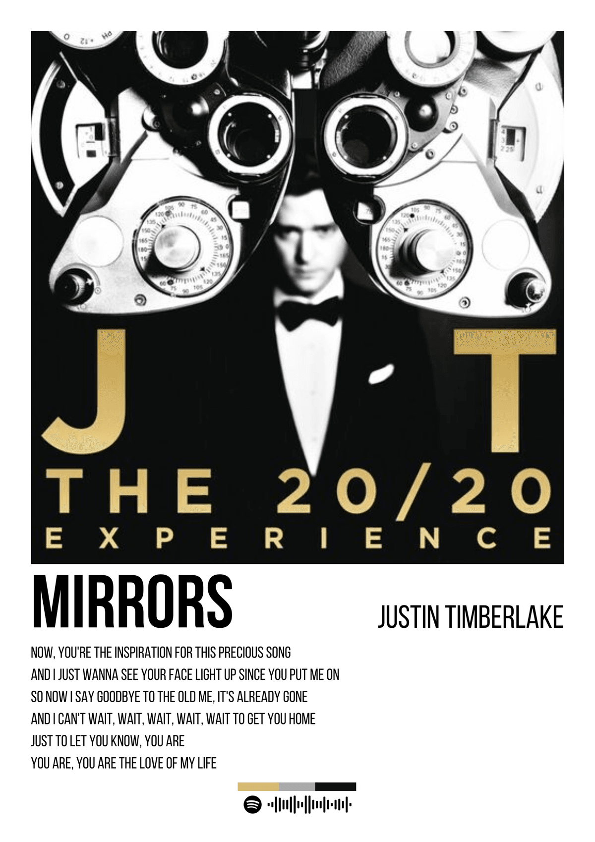 Mirrors, Justin Timberlake — Poster