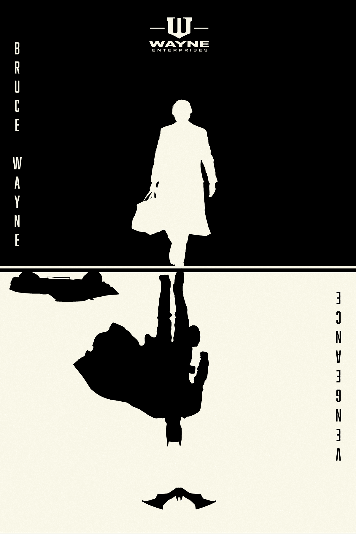 Bruce Wayne / Vengeance 🦇 Minimal Batman Poster