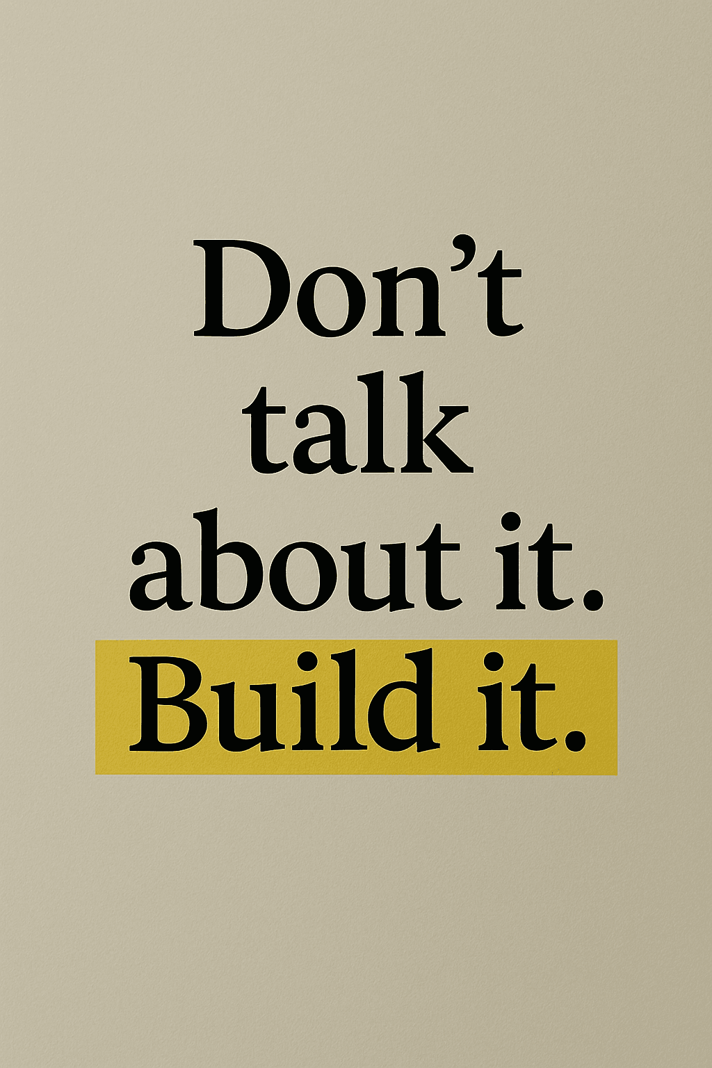 Rebuild it poster
