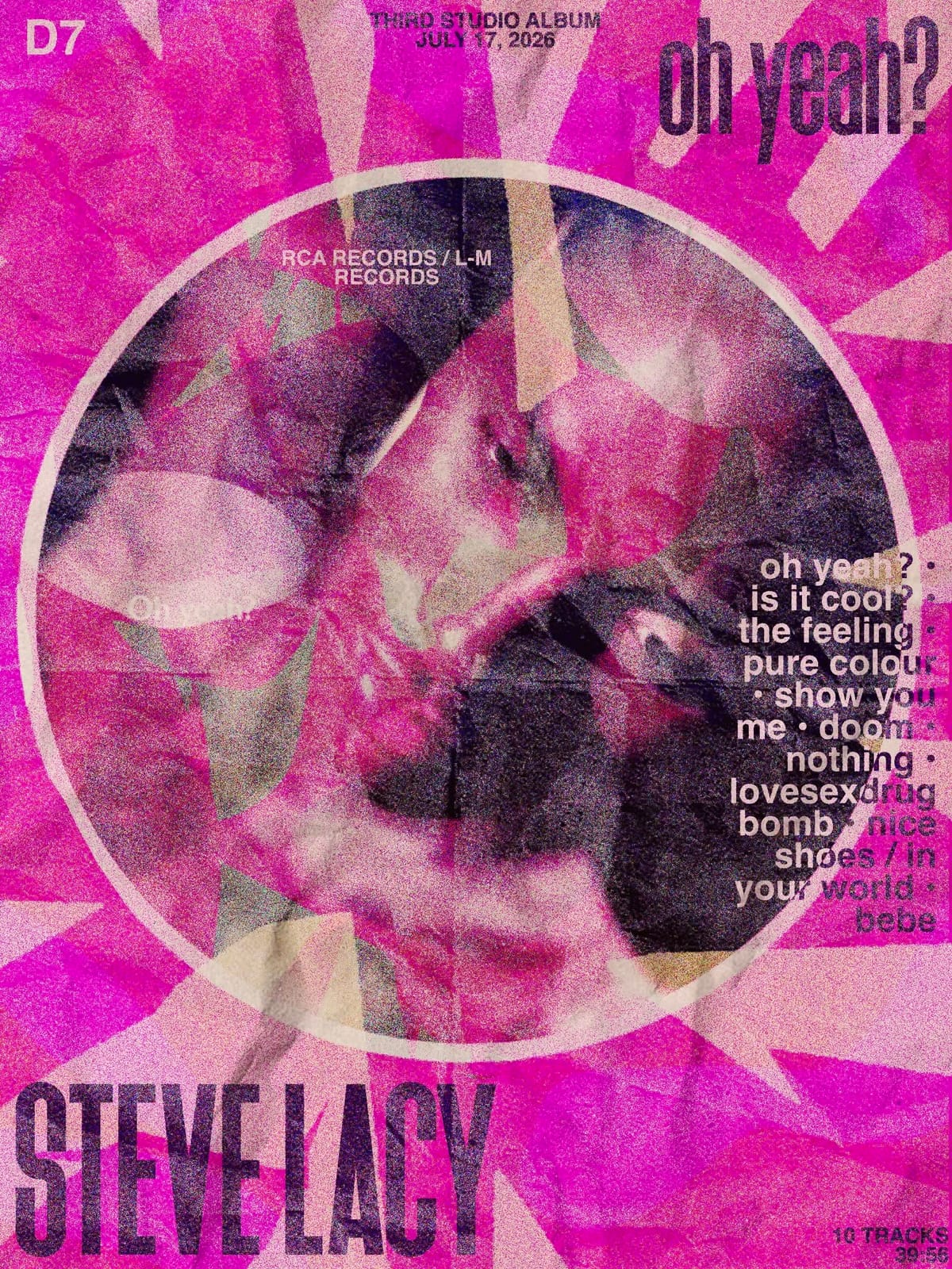 steve lacy oh yeah poster