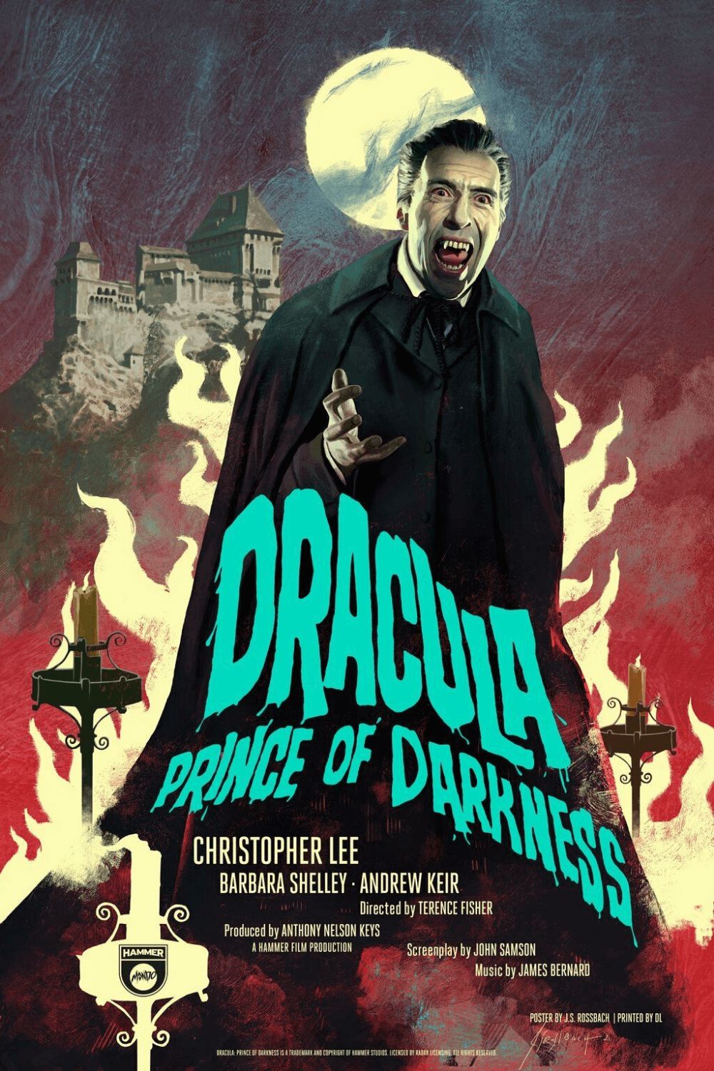 MONDO Poster Dracula Prince of Darkness J.S. Rossbach Hammer Films Pre-Order | eBay