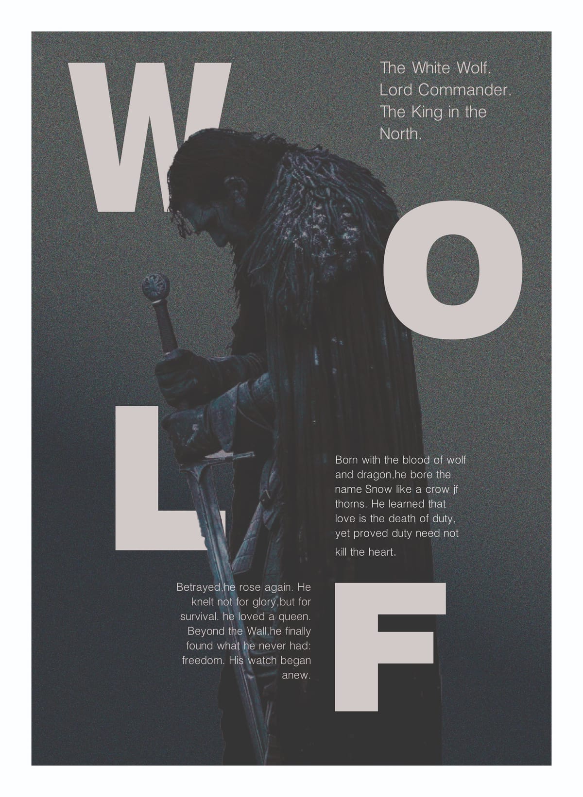 John Snow poster design