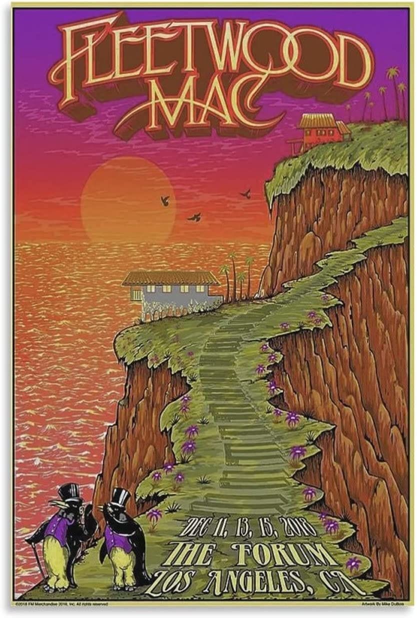 Fleetwood Mac Band Vintage Poster
