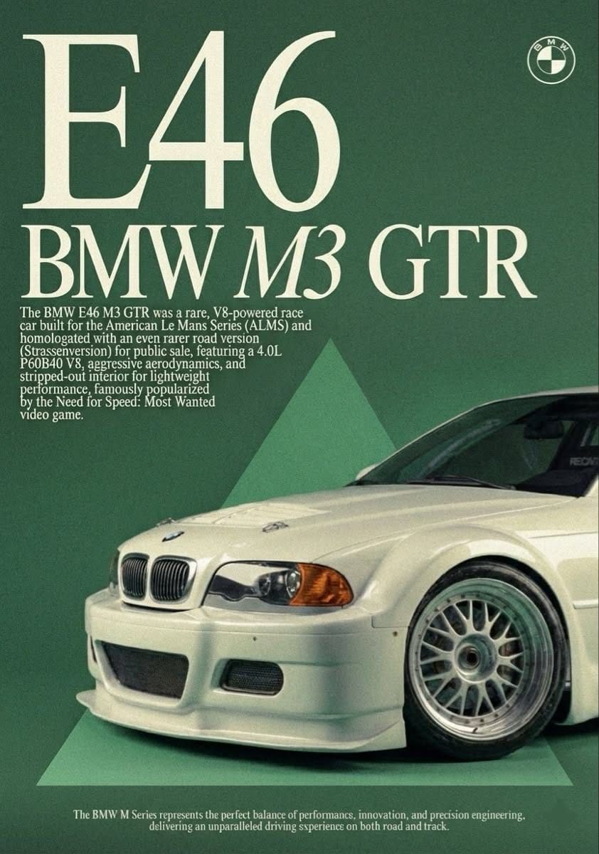 BMW M3 poster