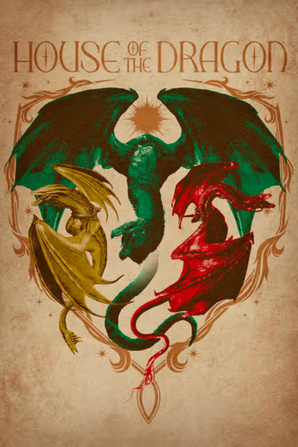'House of the Dragons' Poster, picture, metal print, paint by House of the Dragon | Displate