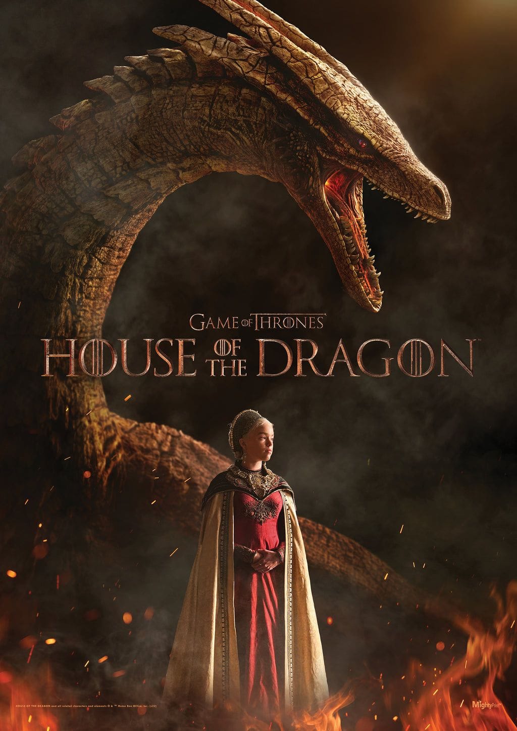 House of the Dragon (Rhaenyra and Syrax) MightyPrint™ Wall Art MP17240