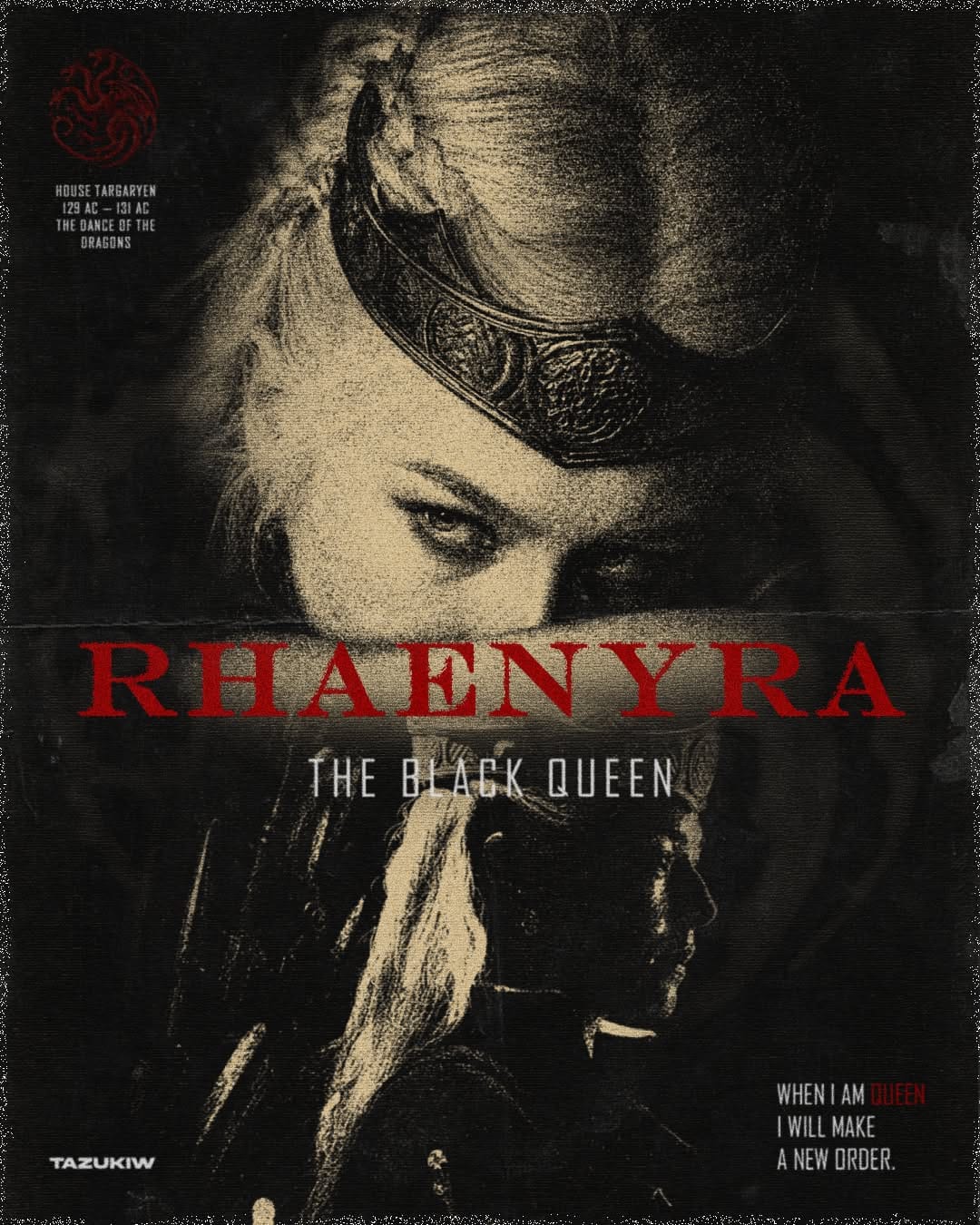 Rhaenyra Targaryen Threshold Poster | House of the Dragon
