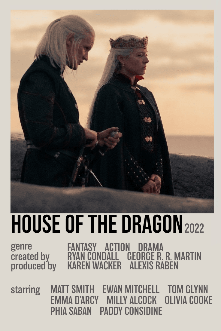 House of the Dragon Polaroid Poster