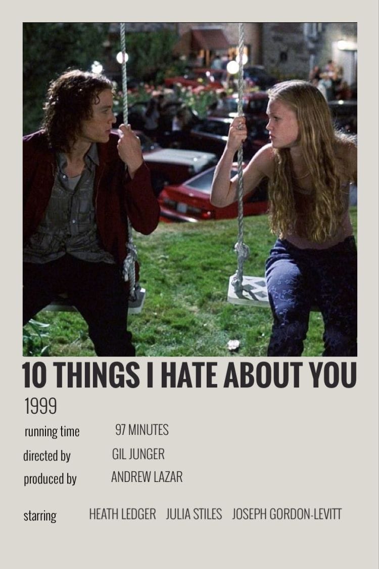 10 things i hate about you polaroid poster
