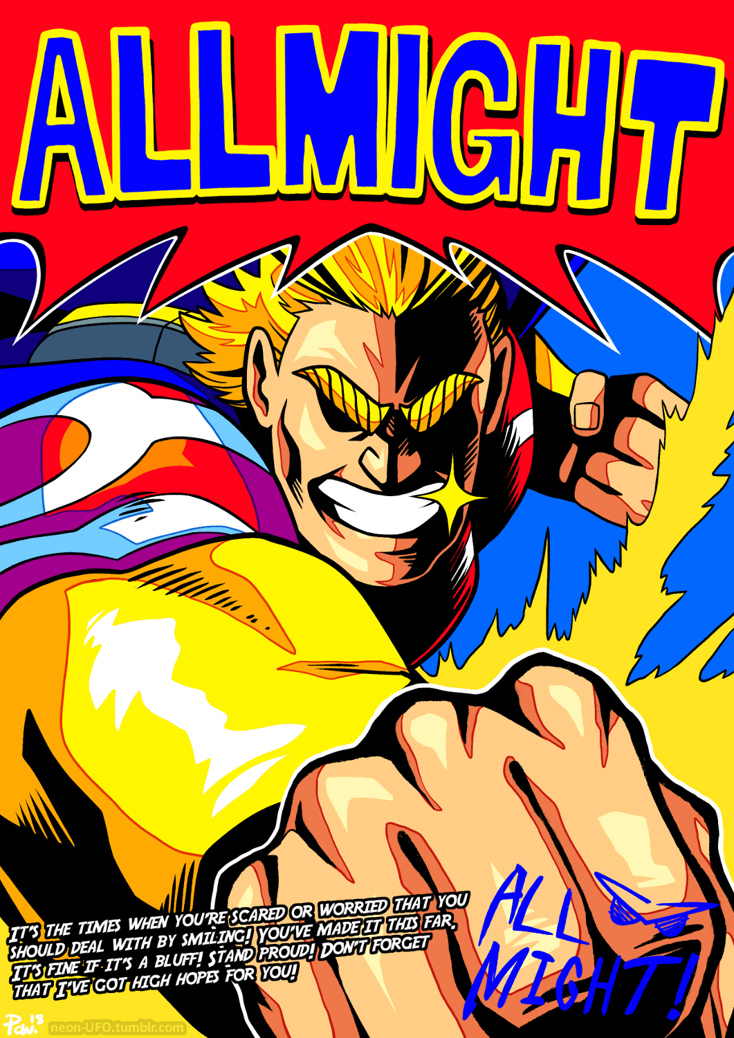 All Might poster