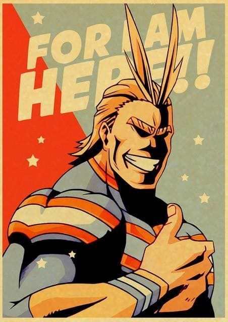 All Might poster