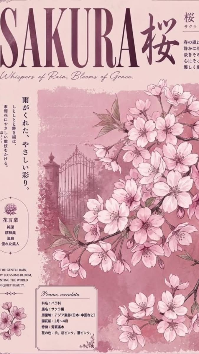 Cherry blossom poster