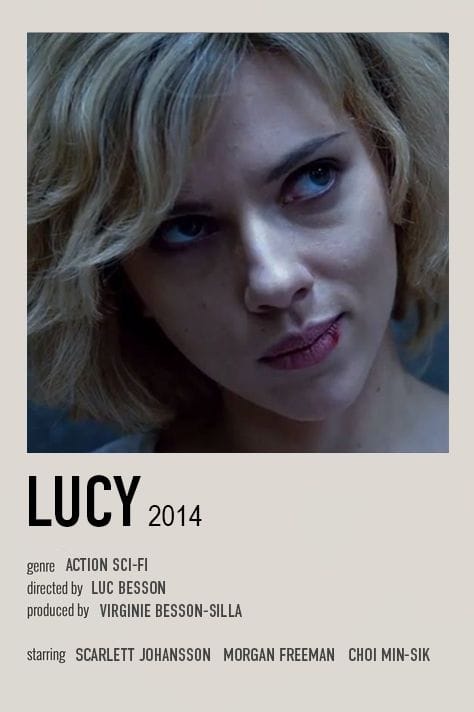 lucy minimalist film poster 2