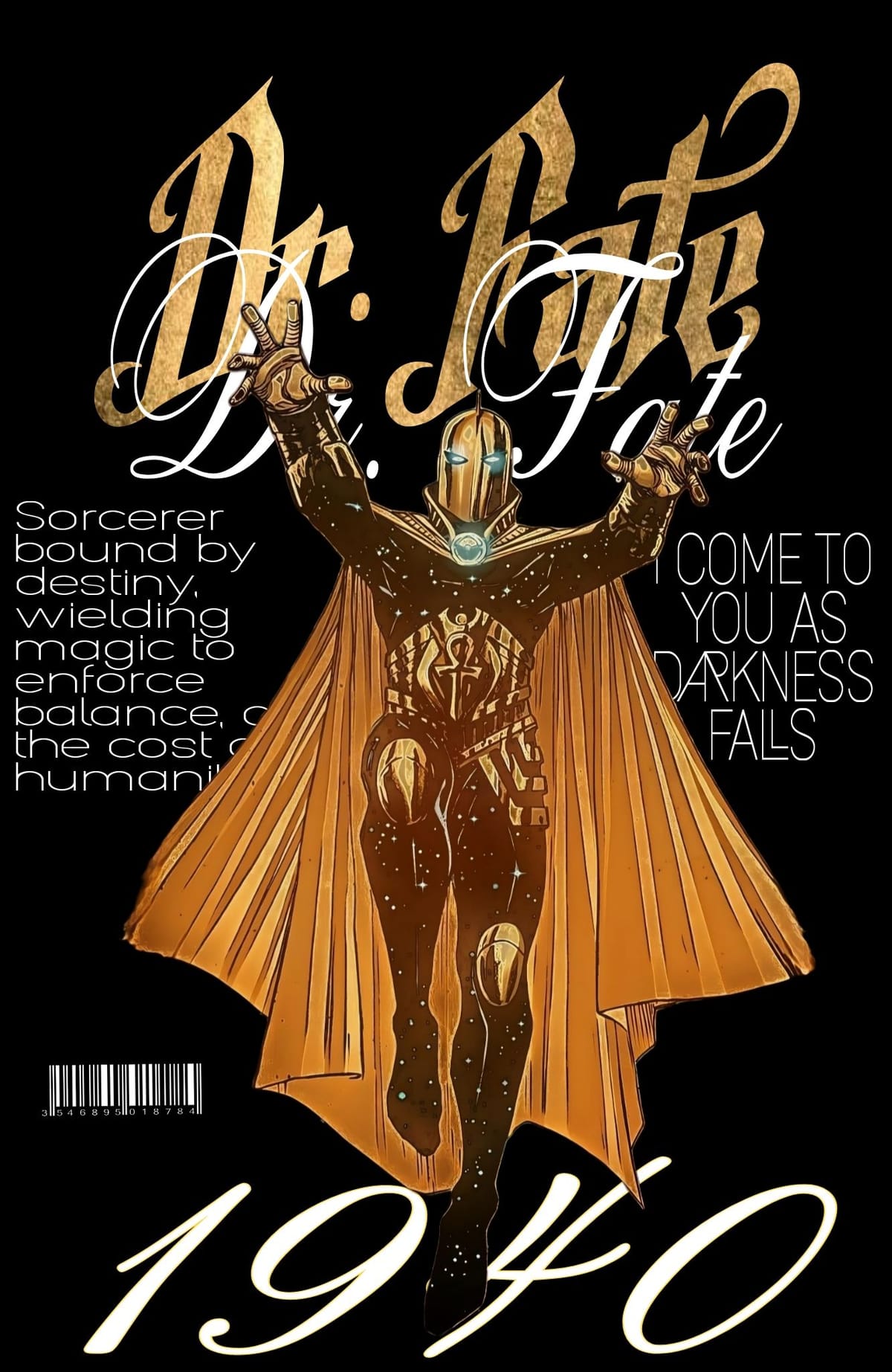 Dr. Fate Poster - DC Comics - I come to you as darkness falls.