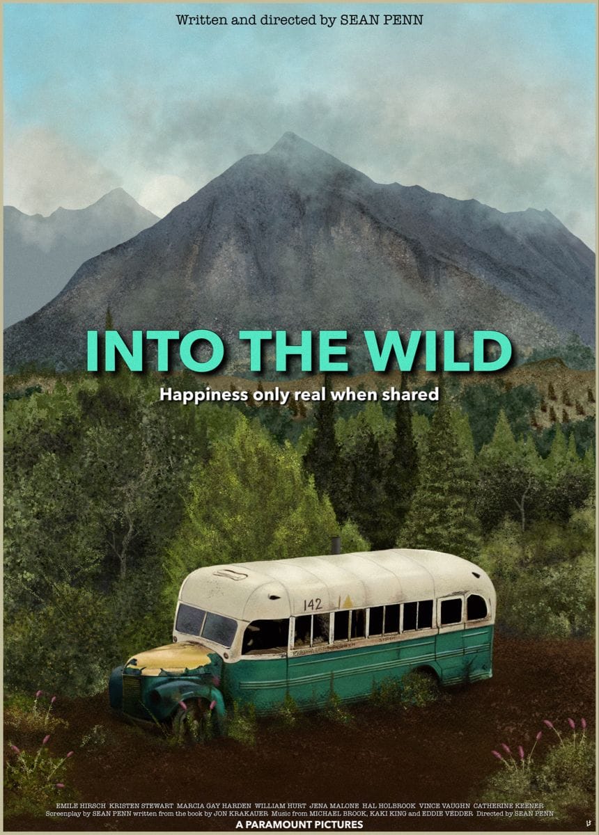 Into the Wild - alternative movie poster by Laurent Carbonelle