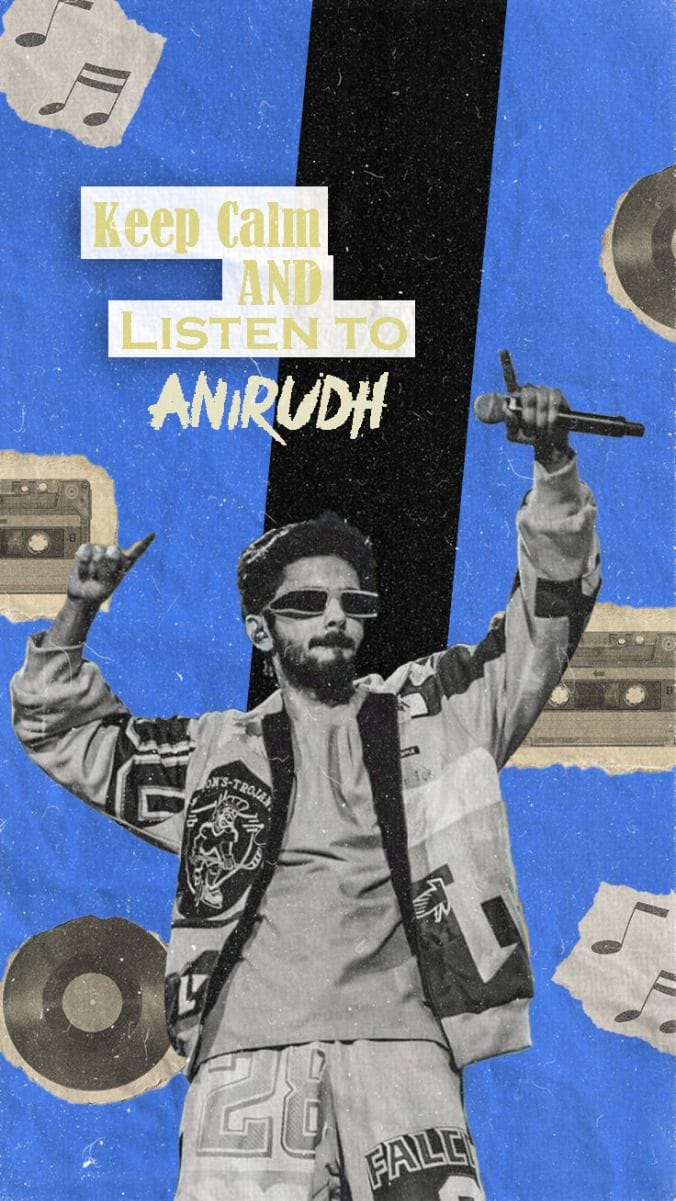ANIRUDH--Keep calm and listen to Anirudh (poster)