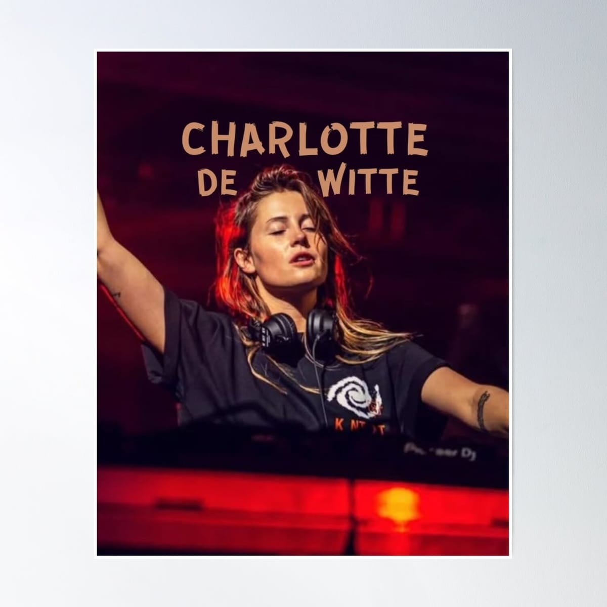 Charlotte De Witte Techno Dj - Bold Rave Vibes Poster