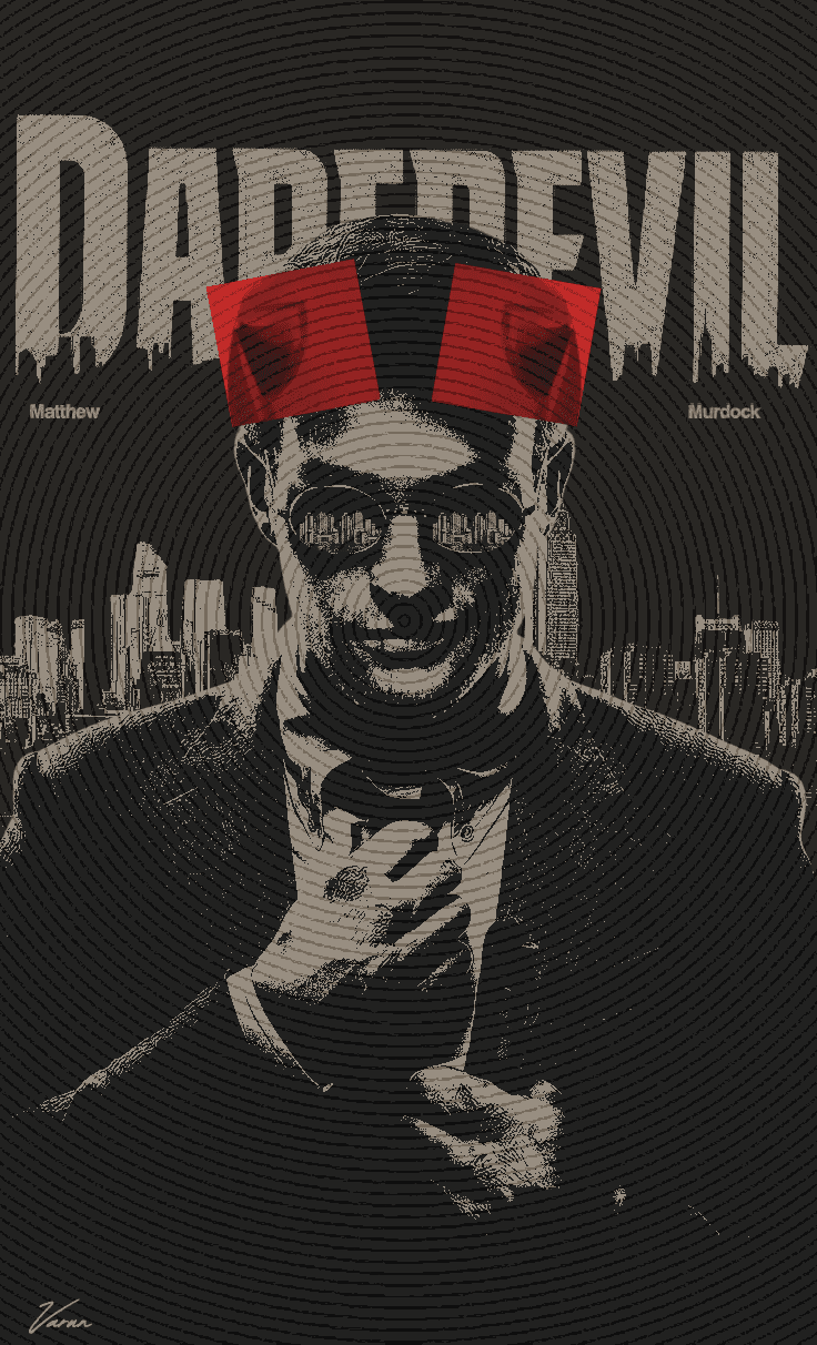 Daredevil (2015) design poster (redesigned)