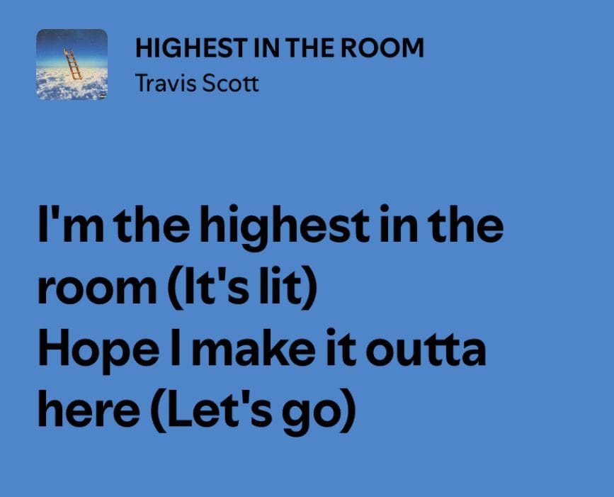 Highest in the Room poster
