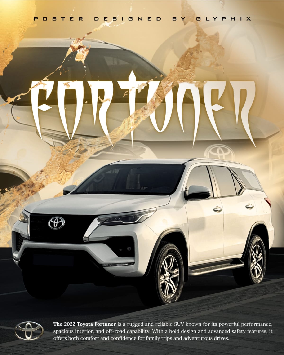 TOYOTA FORTUNER / CAR POSTER