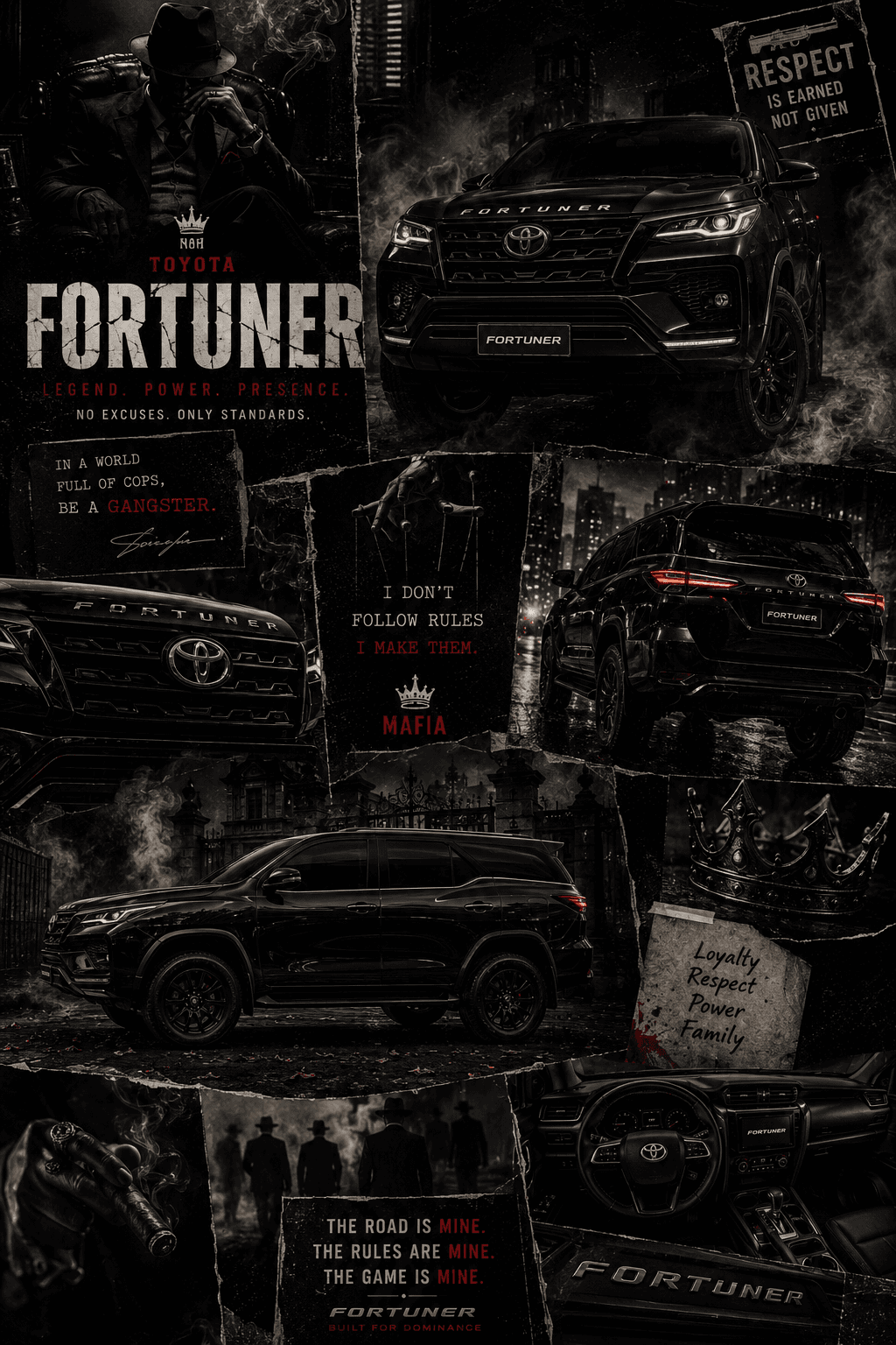Toyota Fortuner Mafia Edition | 4K Automotive Aesthetic Wallpaper
