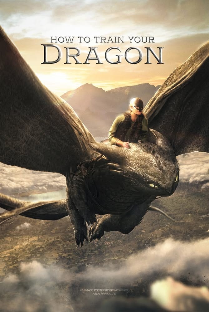 Toothless and Hiccup - HTTYD Fan Art (Poster)