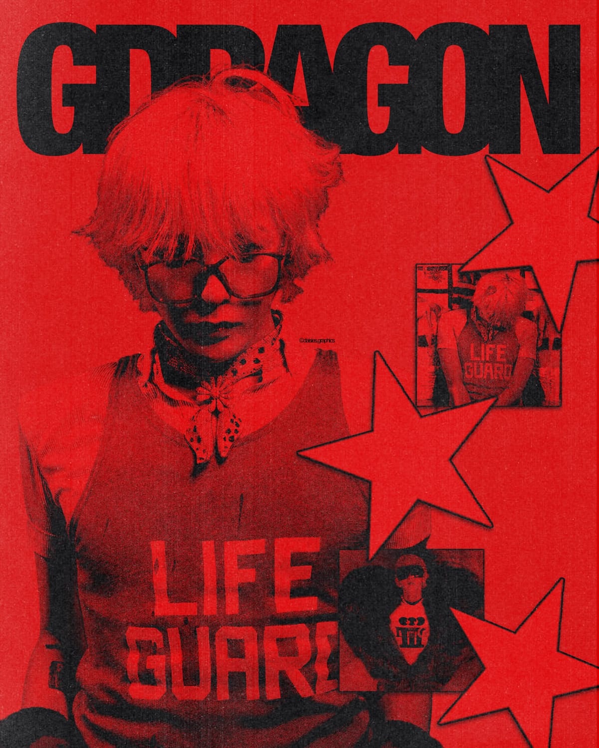 Gdragon red poster