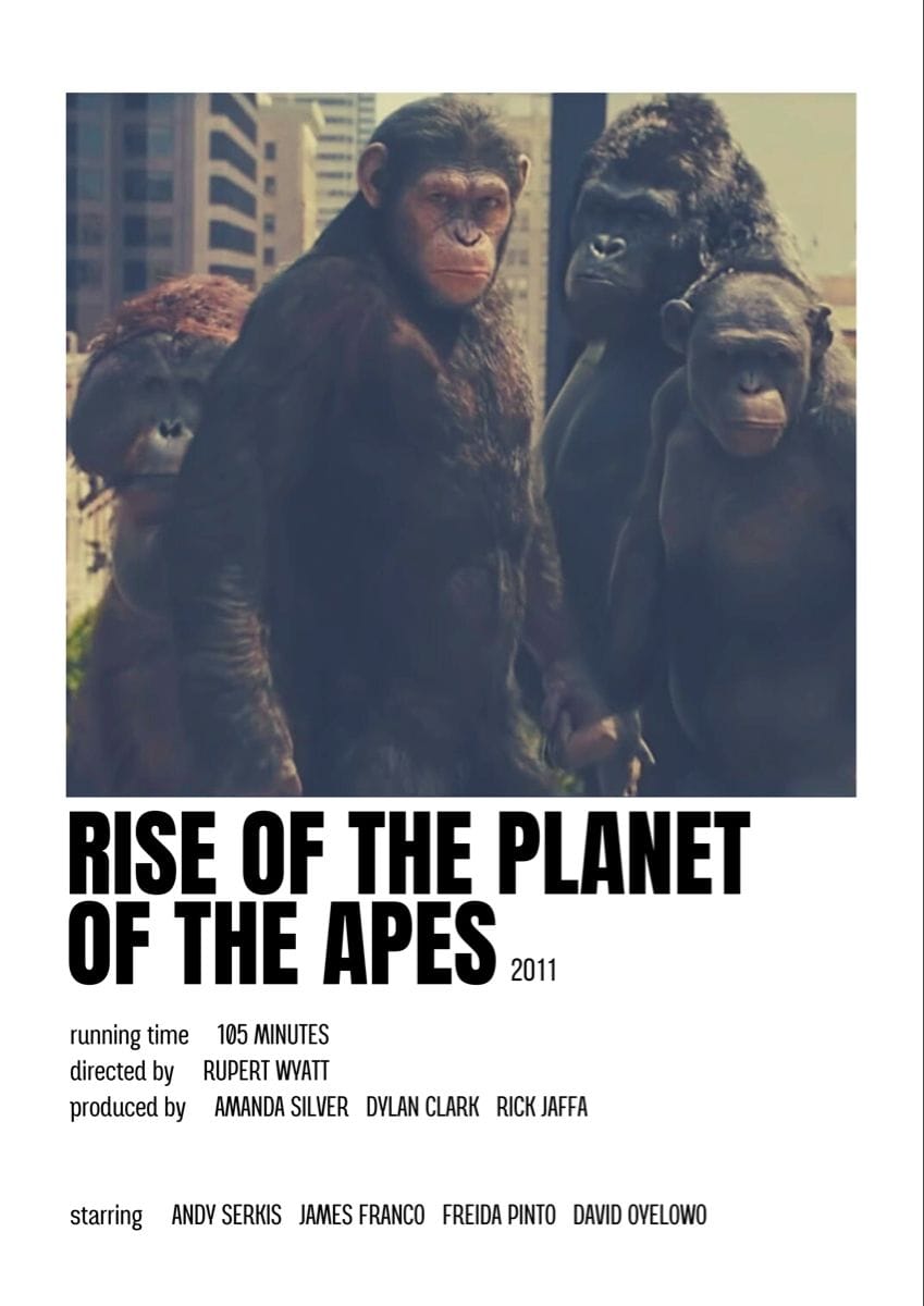 Ride of the planet of the apes Polaroid movie poster