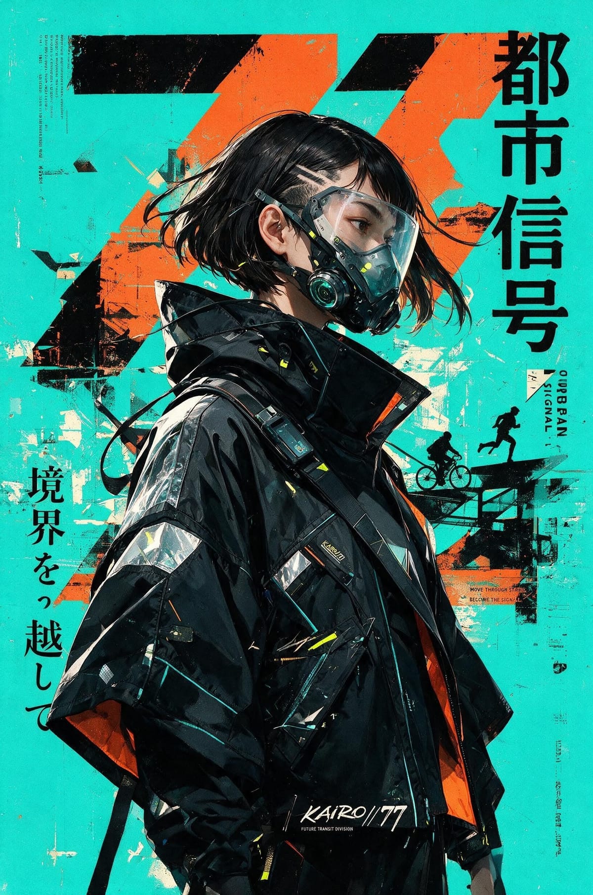 Futuristic Cyberpunk Anime Poster — FREE Prompt