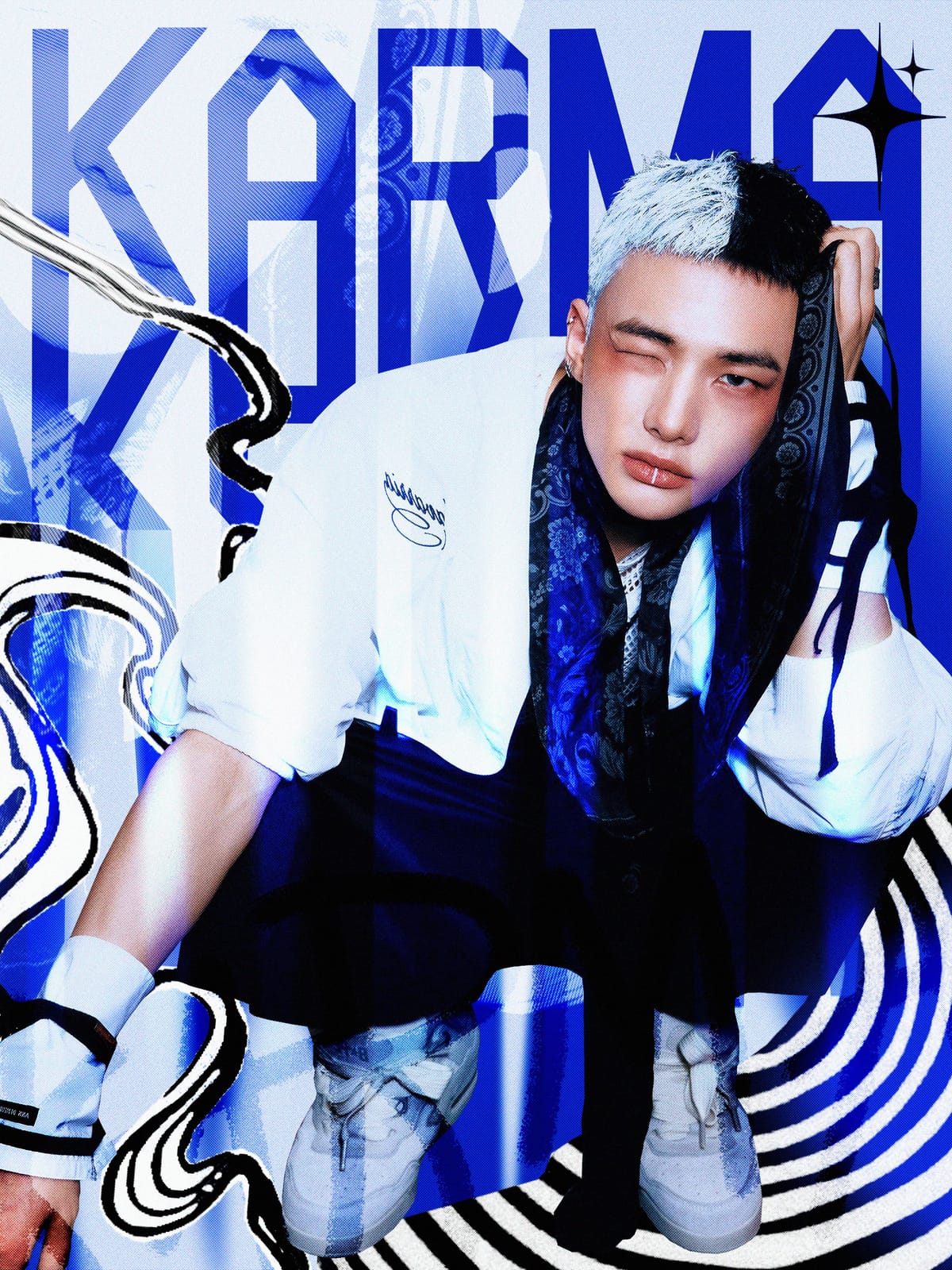 karma stray kids hyunjin poster