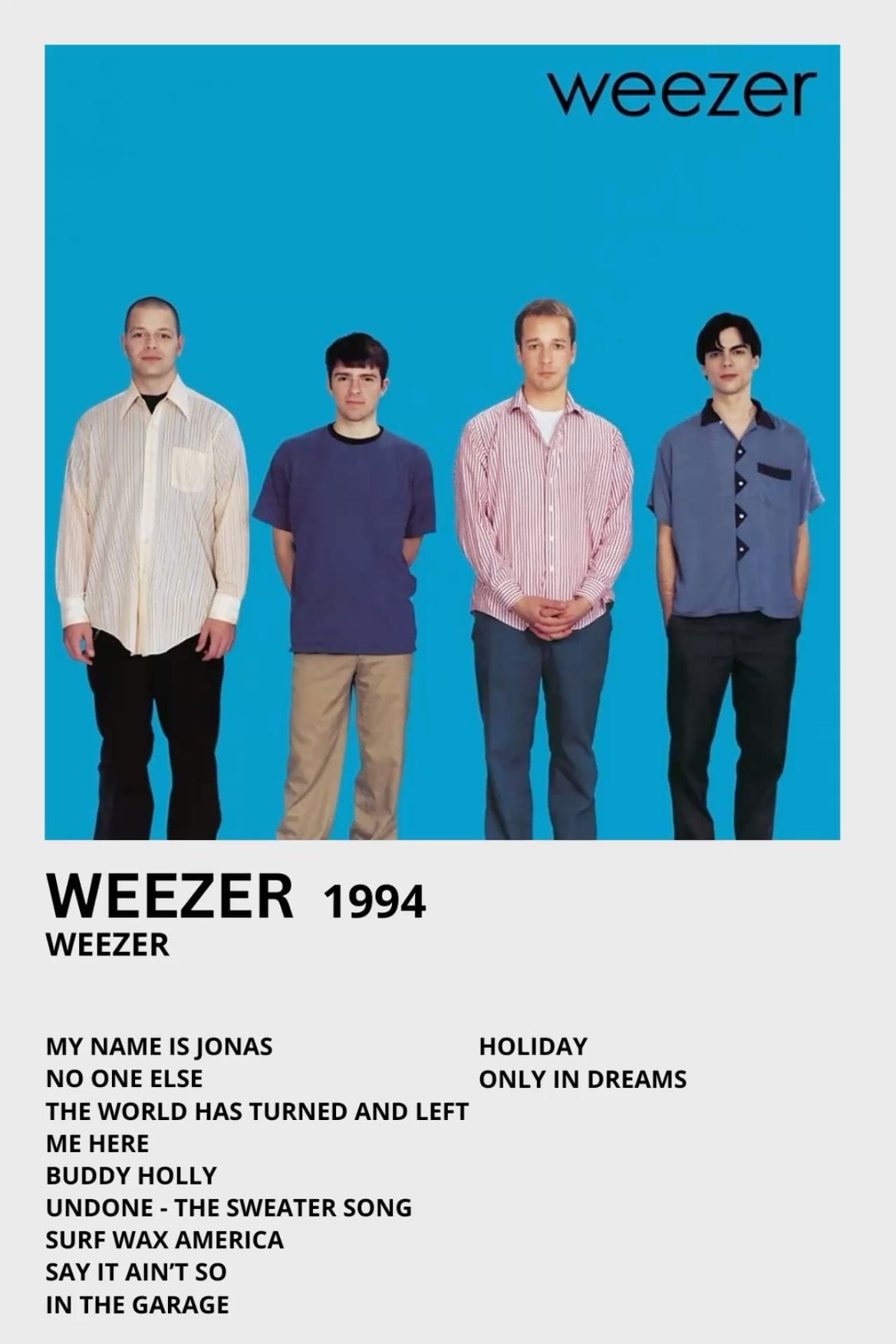 weezer album poster<3