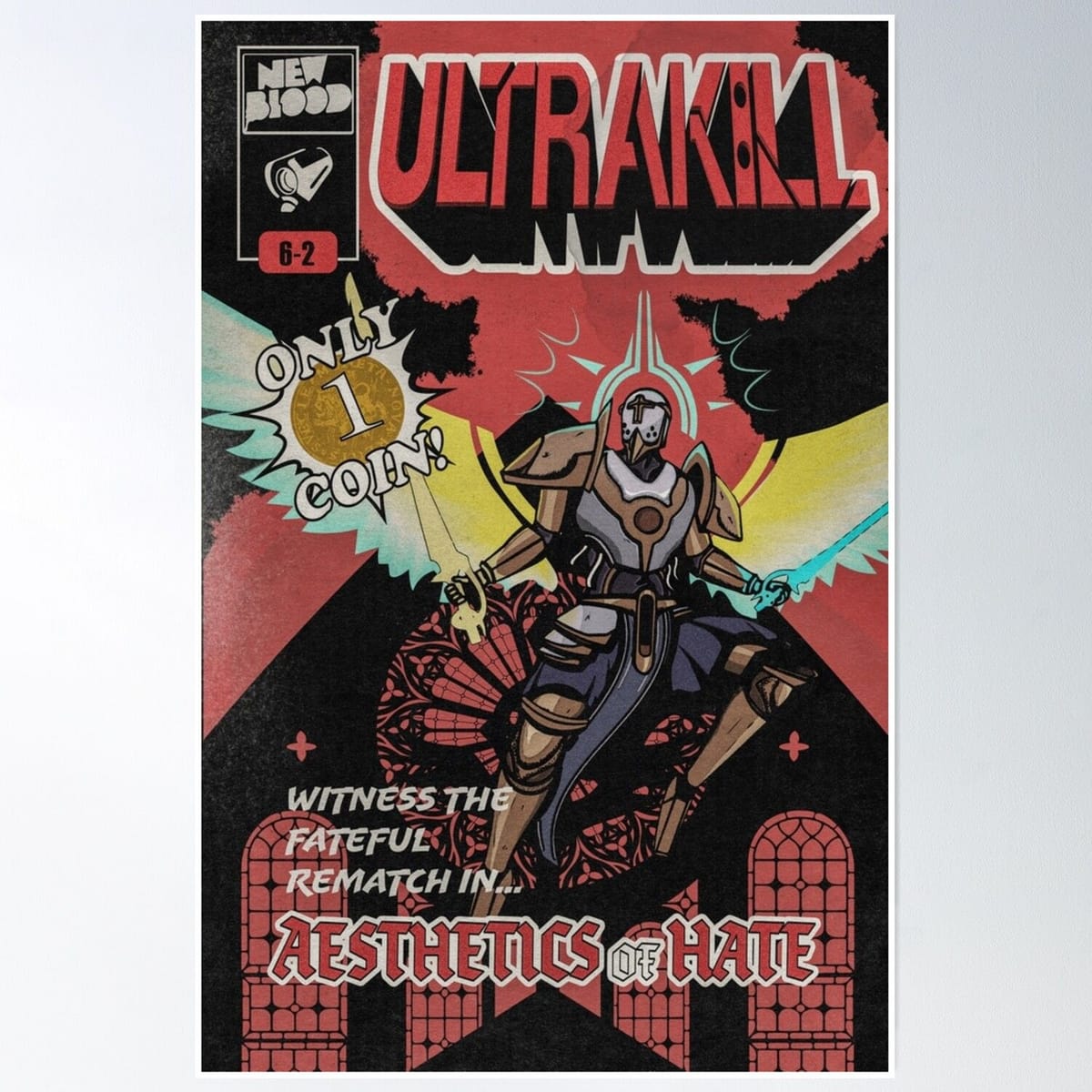 Ultrakill Act Ii Gabriel Fight Poster