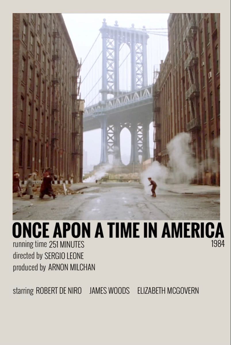 Once upon a time in America poster