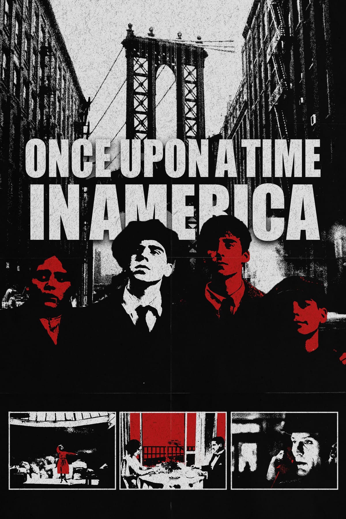 Once upon a time in America  gritty poster design by Mattia Merloni