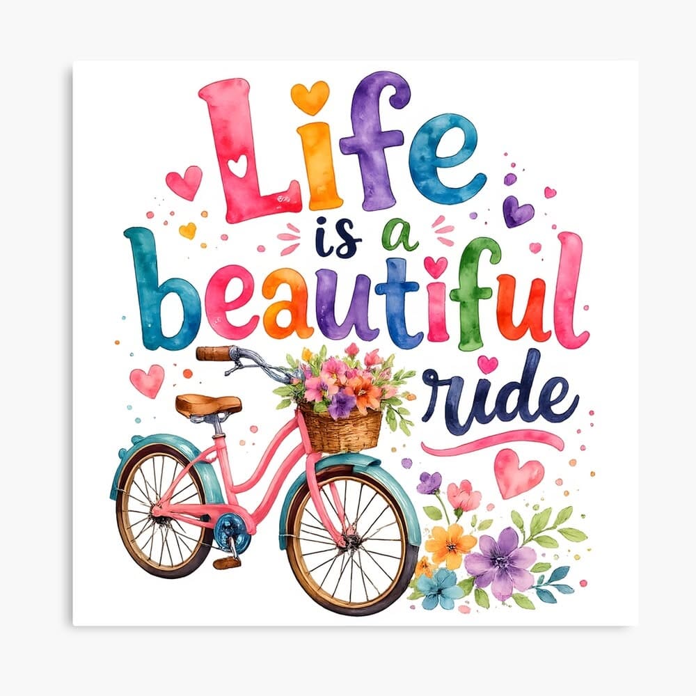 "Life is beautiful ride" Poster for Sale by nimmit