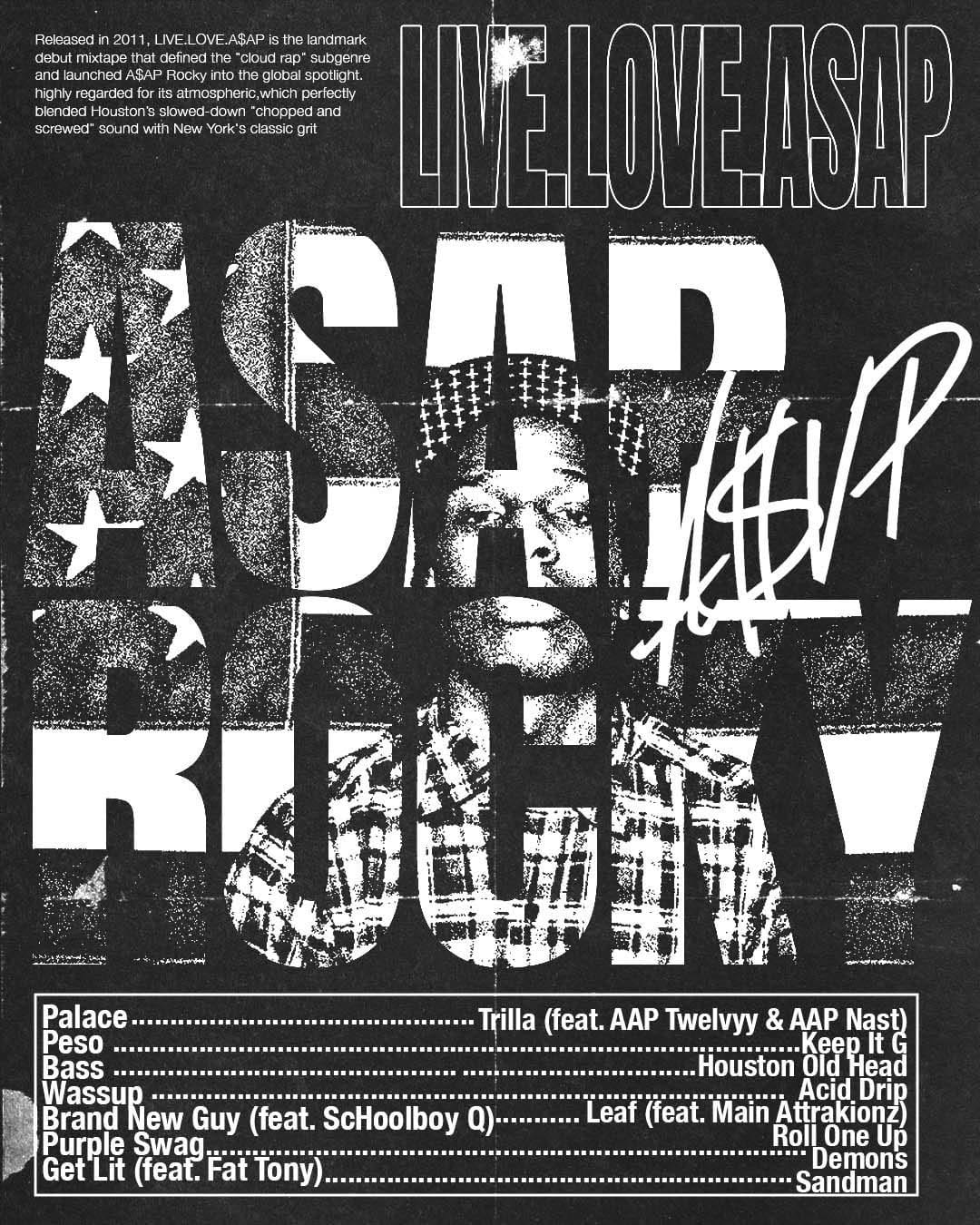 ASAP ROCKY poster graphic design cover