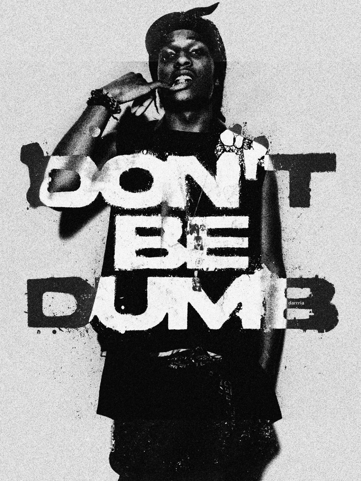 Asap Rocky poster DON’T BE DUMB