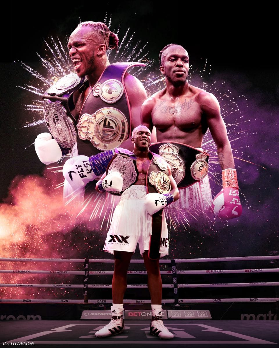 KSI Poster, Boxing DAZN Misfits Design, Sports Graphic Sidemen Youtube Jake Paul
