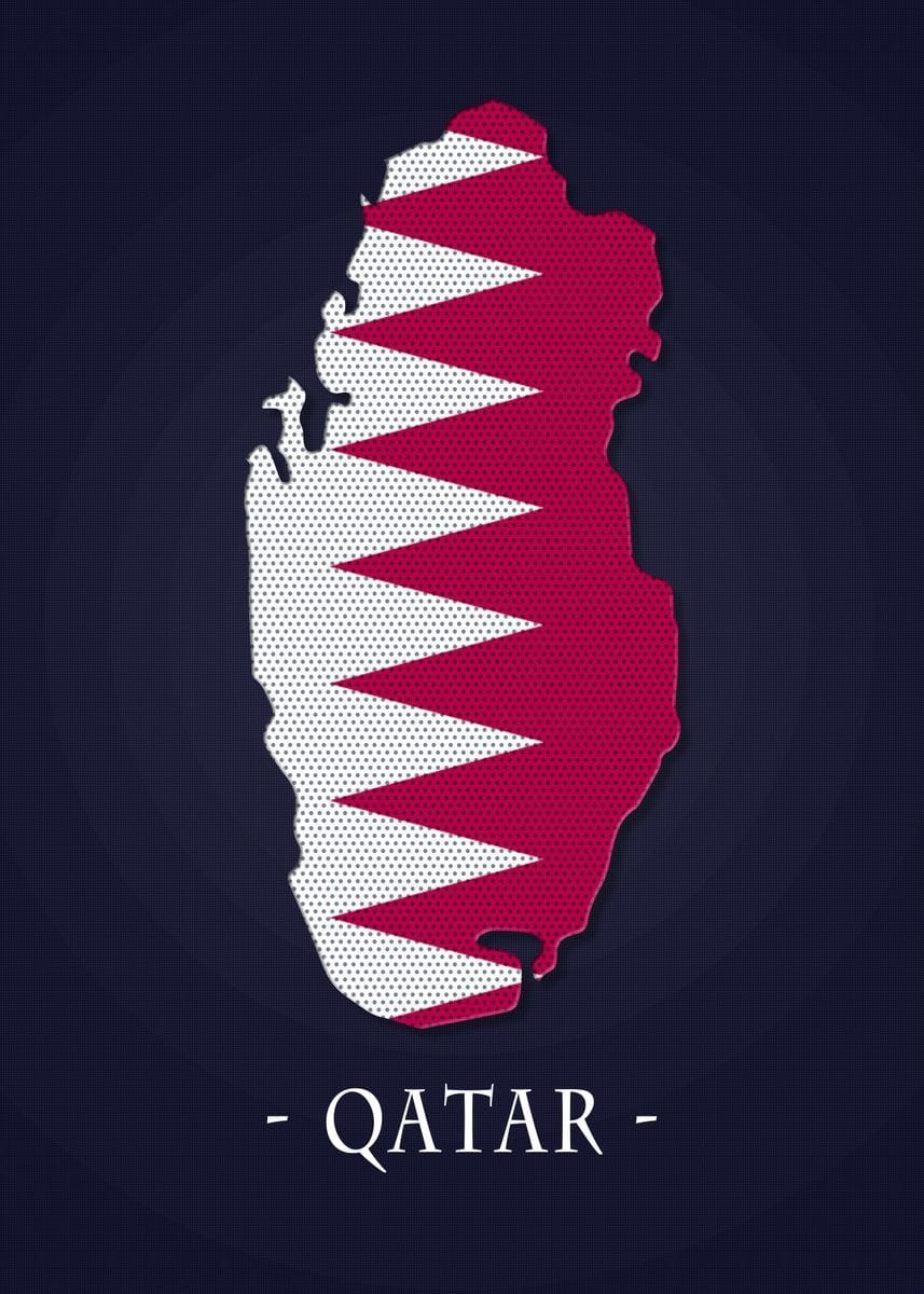 Map County Qatar - Maps for your Office | Displate