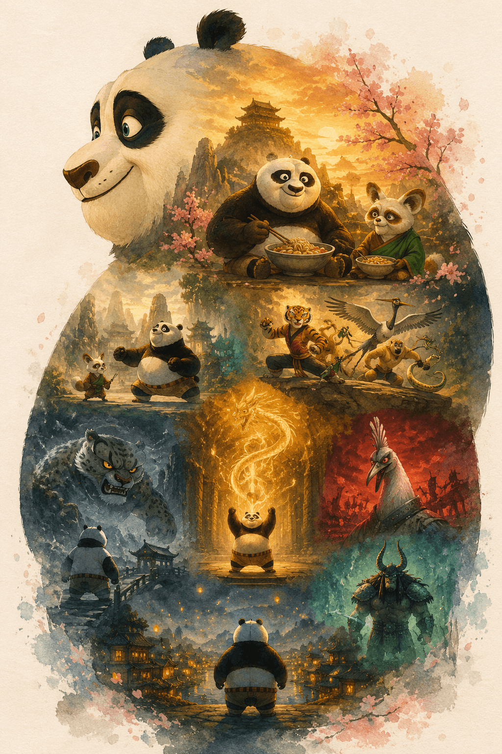 The Dragon Warrior's Journey 🐼✨"